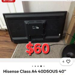 Hisense 40-Inch Class H4 Series FHD Roku Smart TV (40H4030F1) - 1080P Full HD LCD Screen,