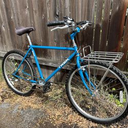 Rad Trek 800 Bike, Steel with original Teal Paint and velo Organge Front Porteur Rack