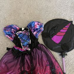 Unicorn Witch Costume size m(8-10)
