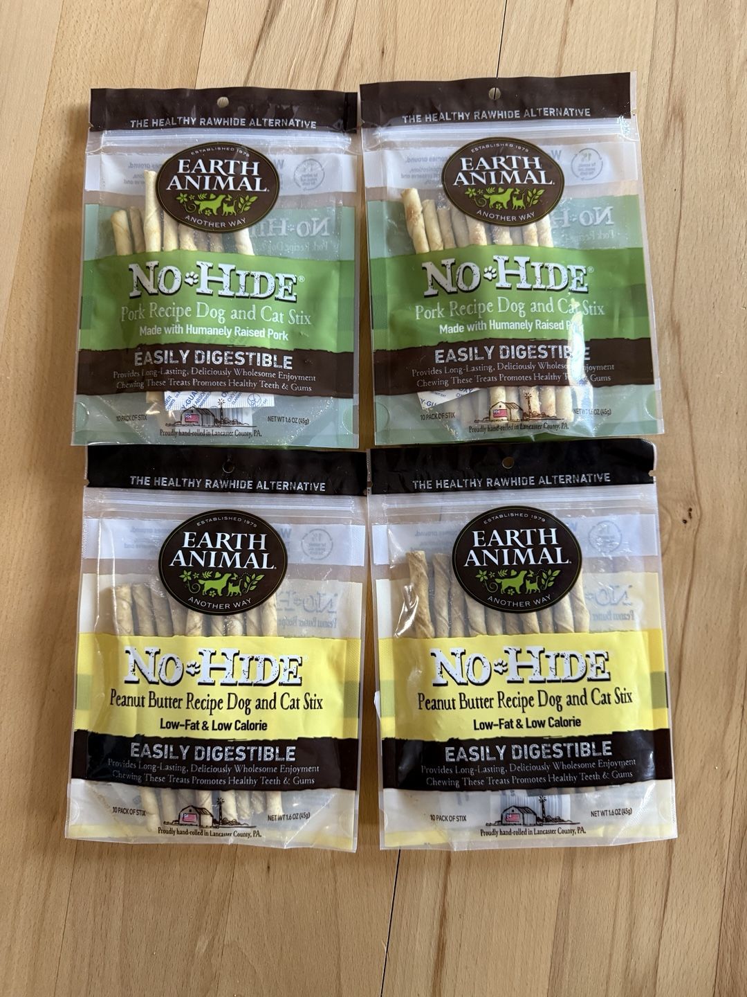 Earth Animals No🐾Hide Dog/cat treat sticks each $5 original $11.99