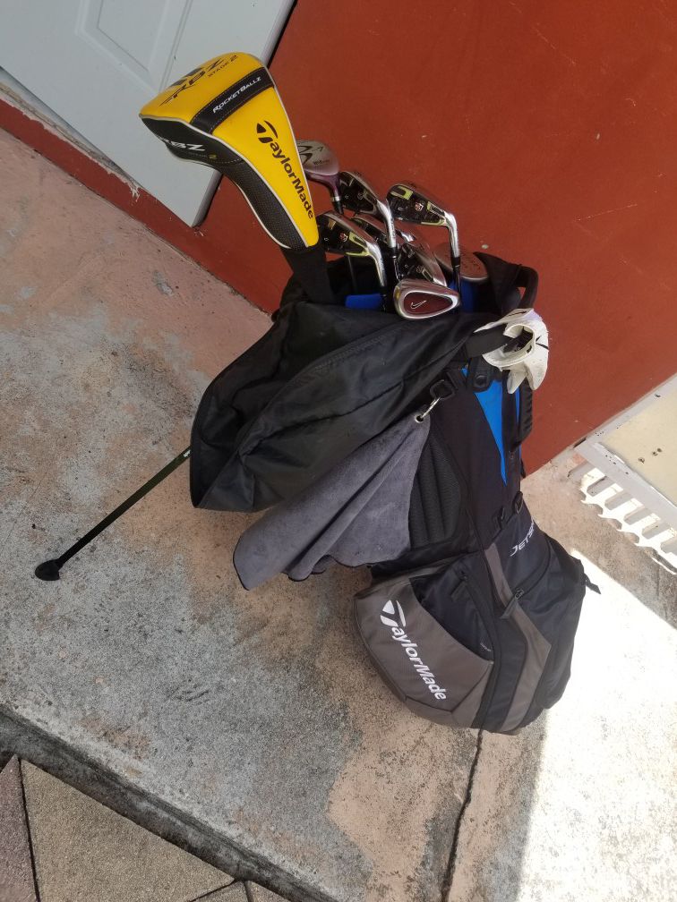 Golf Clubs & bag