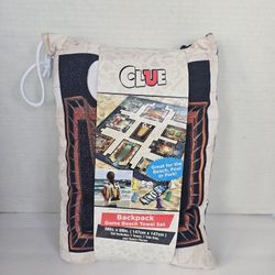 Hasbro Game CLUE Backpack Beach Towel Set With Tote Bag Bath Pool Park Kids NEW