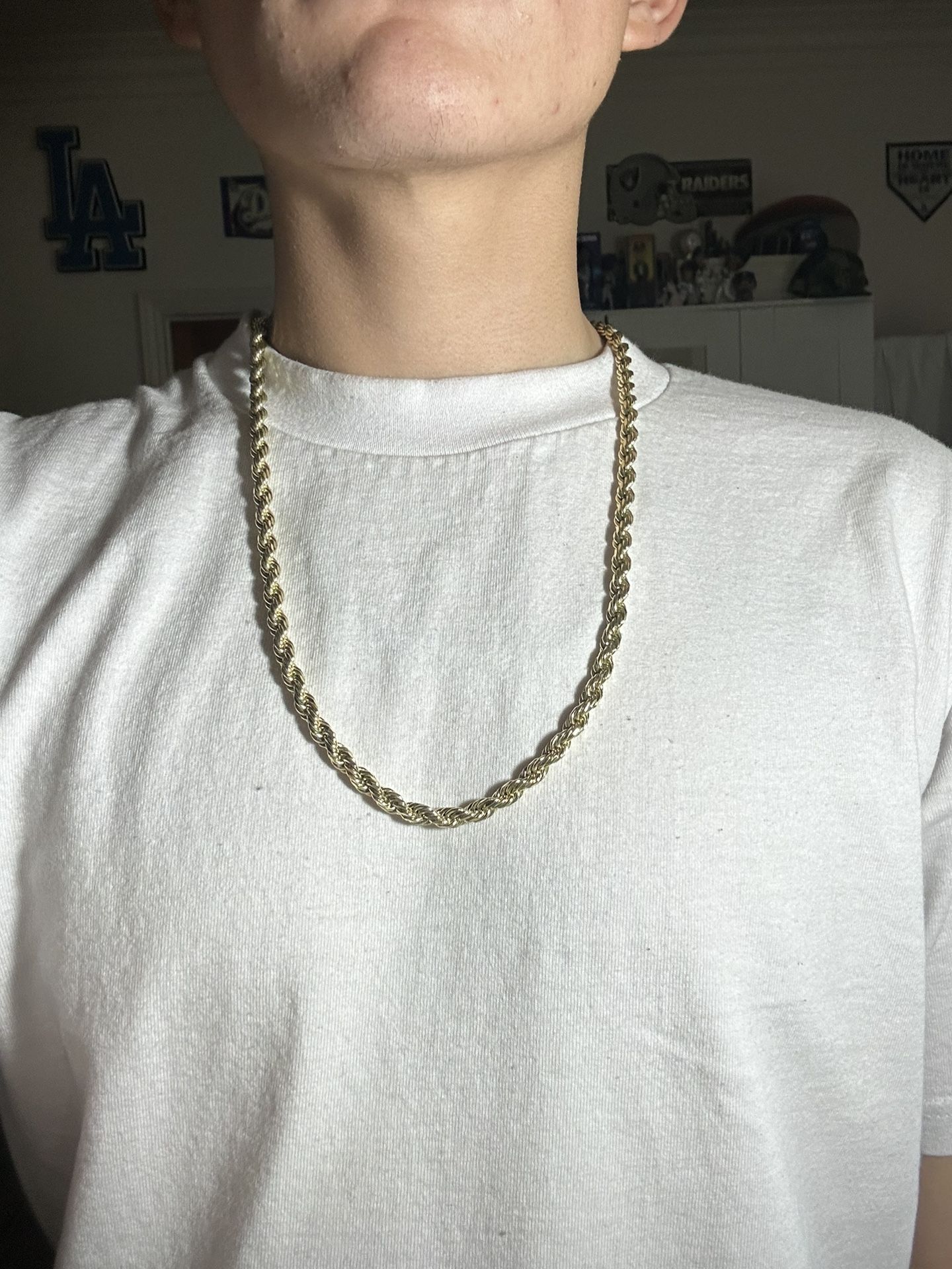 925 Silver 14k Plated Chain