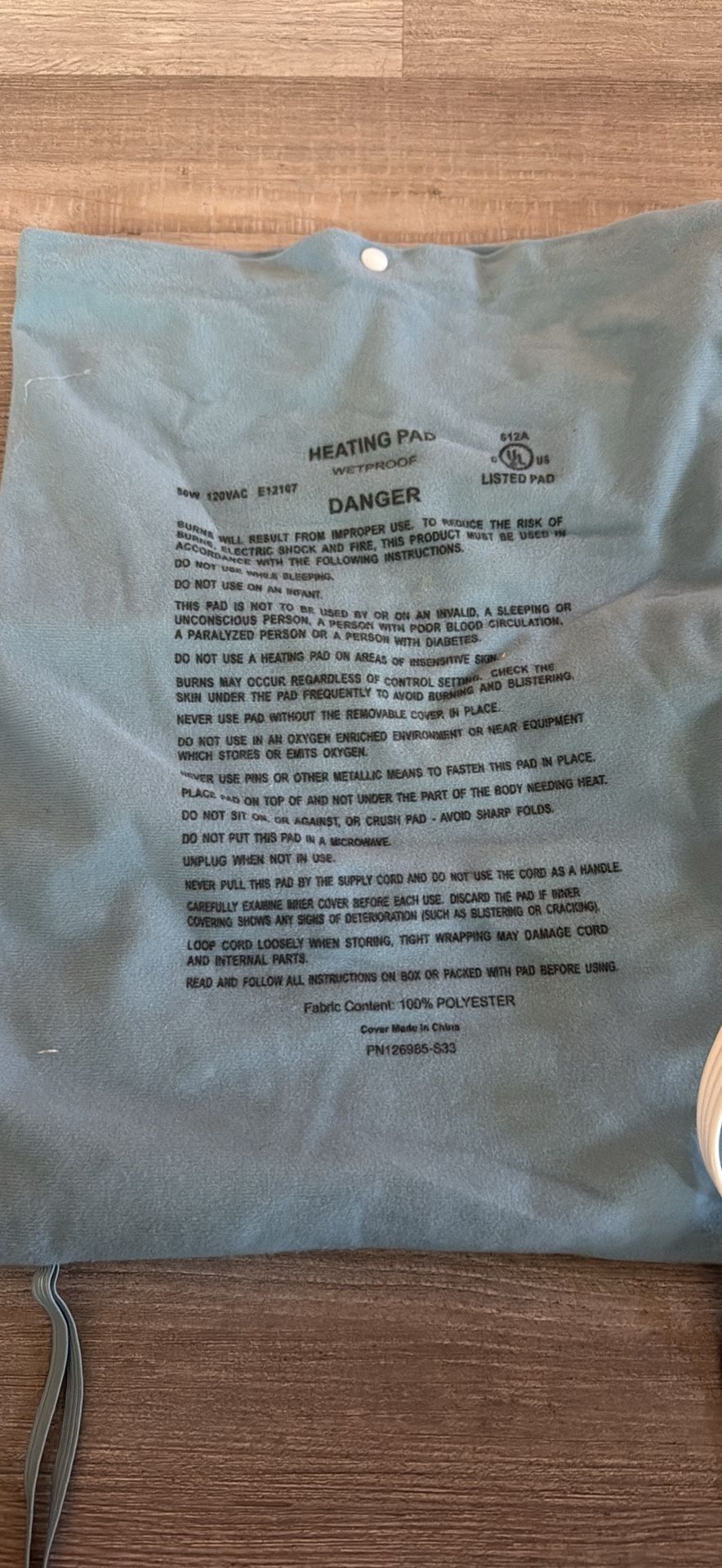Sunbeam heating pad