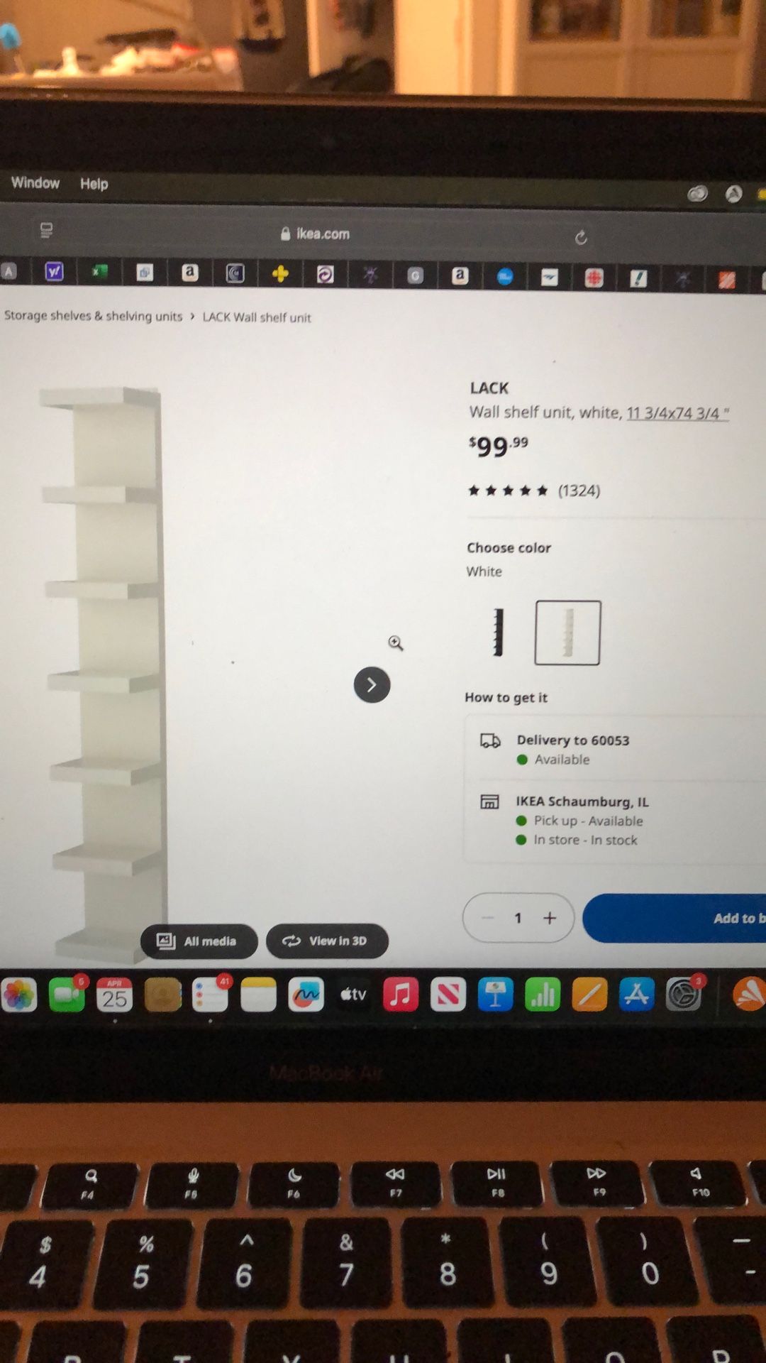 IKEA Lack Book Shelf Shelving Storage White