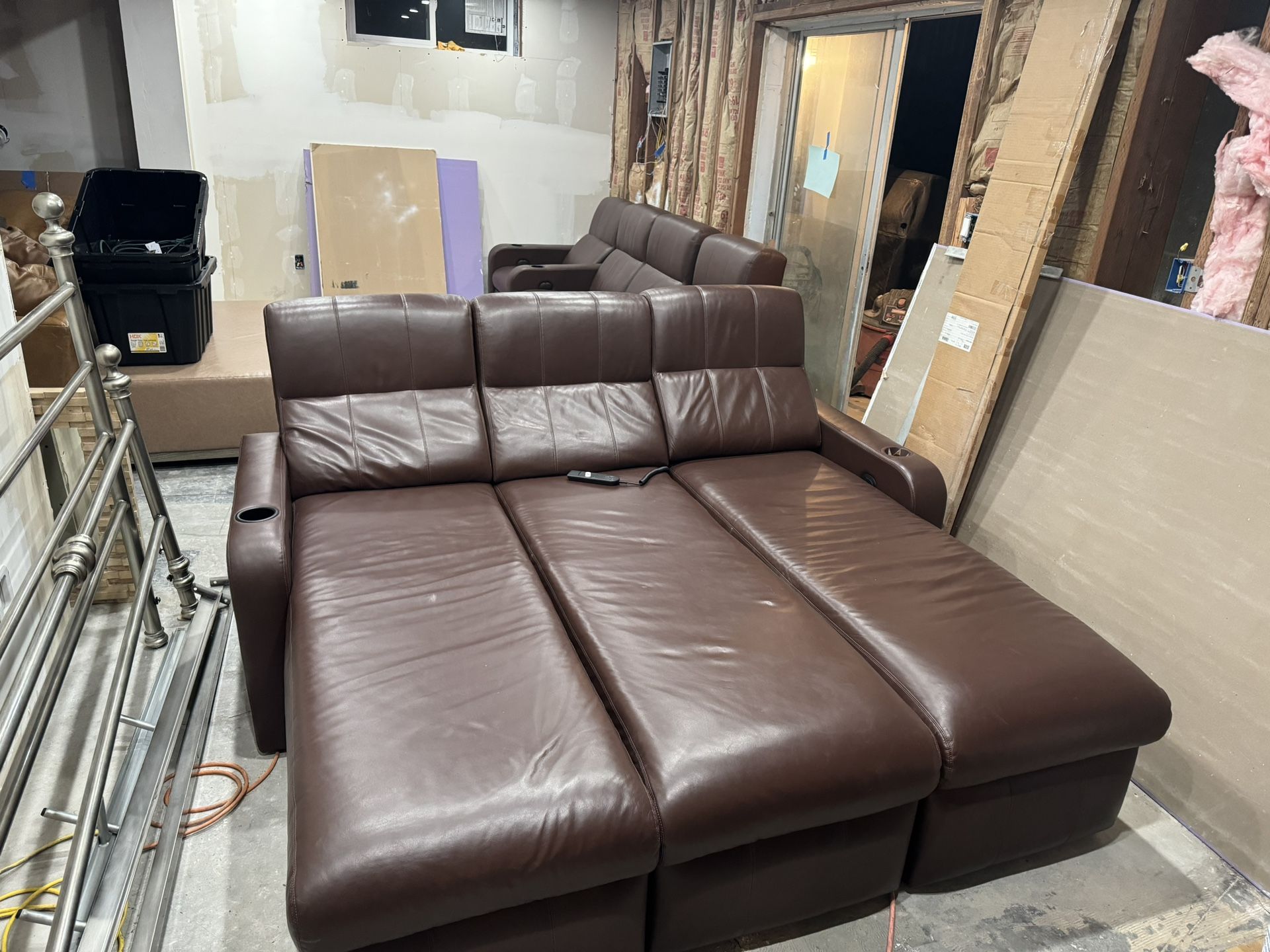 Fortress Home Theatre Seating Matinee 3row Electric Recliner Chaises