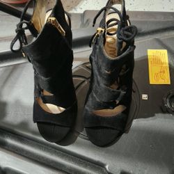 Leather Heels Like New 7 1/2
