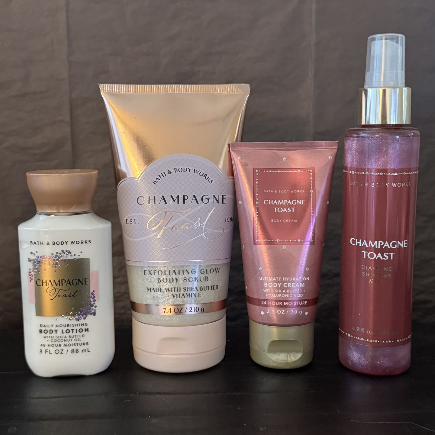 Bath & body Works champagne toast set