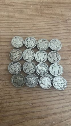 Lot of 80 silver mercury dimes