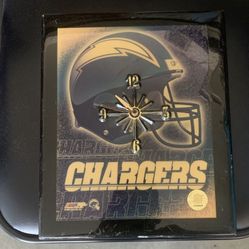NFL Chargers Vintage Clock 