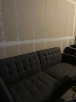 Futon Couch - Dark grey