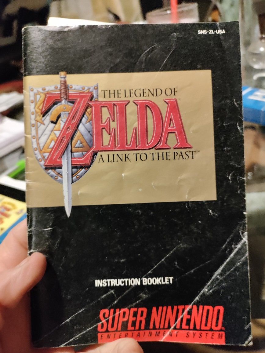 The Legend Of Zelda Instruction Booklet Super Nintendo