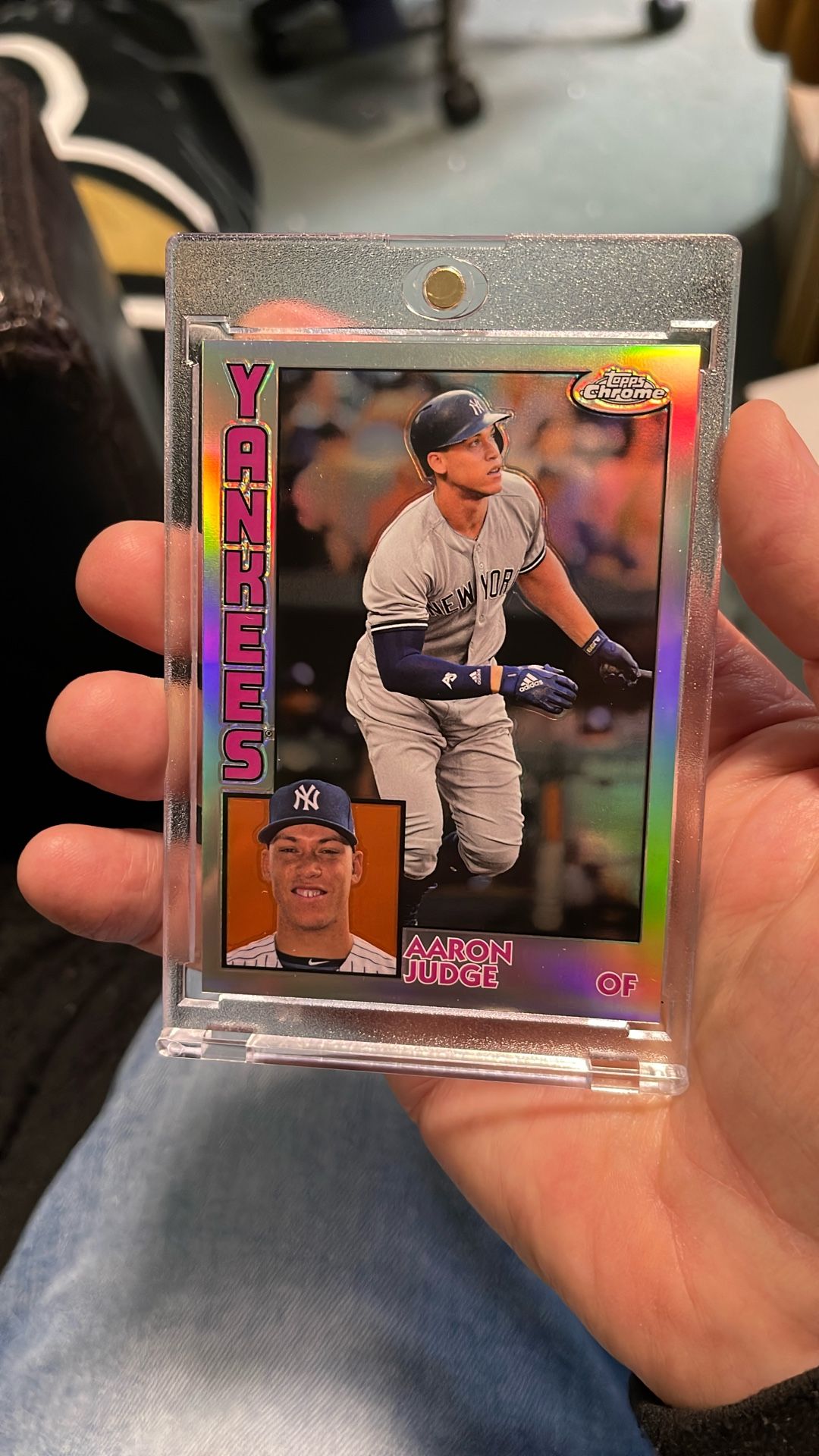 Yankees Aaron Judge Topps Chrome Card Collectible