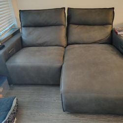 Modular Electric Recliner/Chaise Loveseat Combo 
