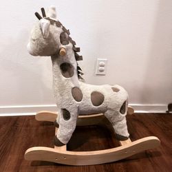 Pottery Barn Kids Giraffe Plush Nursery Rocker