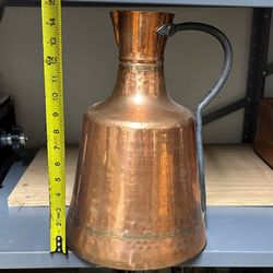 antique copper water jug