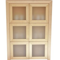 SKOVBY Maple Wood Display Cabinet / Hutch  – Danish Modern Design, Excellent Condition