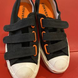 Convers Sneakers With Triple  Velcro ,size 7