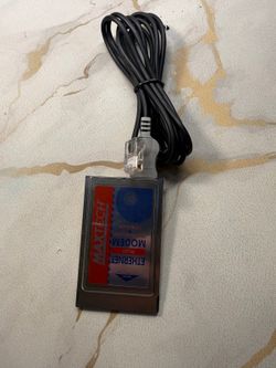 Megahertz Ethernet Modem PC Card with Telephone Cable - Untested