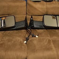 Black Power Heated Towing Mirror W/ White Running Light For 1(contact info removed) Dodge Ram 1(contact info removed) 3500 used is