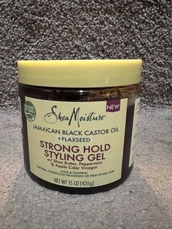 New unopened SheaMoisture Jamaican Black Castor Oil Strong Hold Styling Gel
