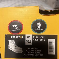 Black work boot 