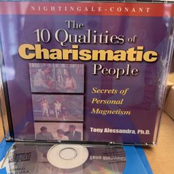 The 10 Qualities Of Charismatic People Secrets Of Personal Magnetism. By Tony, Alexandra Phd.. Set of 6 CDs plus 2 bonus . 