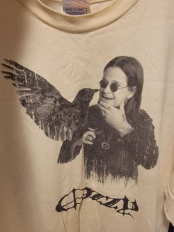 Vintage 90s Ozzy Osbourne Shirt Crow 2XL