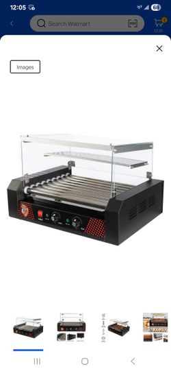 9 & 11 Roller Hot Dog Cooker/grillers With Bun Warmer