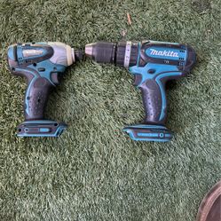 Makita Drill And Impact Used Very Good Condition 