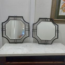 2 metal mirror if you buy in the store it is expensive