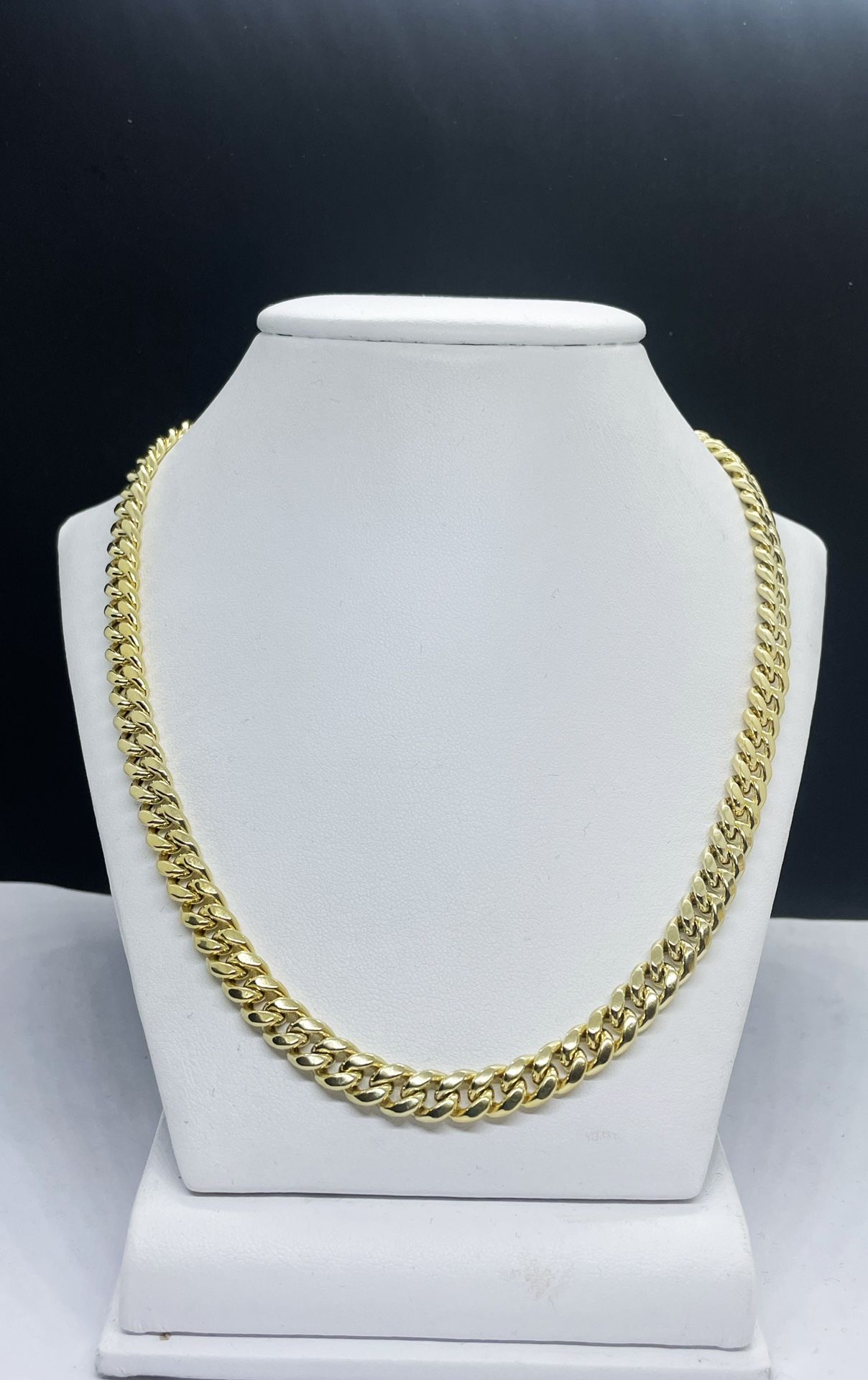 14k GOLD Miami Cubana Chain