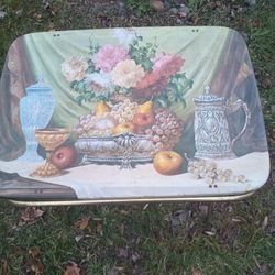 (3) Vintage MCM '60 - '70's Metal Folding Tables / TV Trays /  TV Tables -$25 each