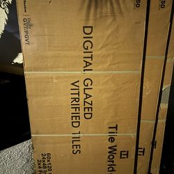 BRAND NEW IN BOX Wall/Floor Tiles - Black and Gold