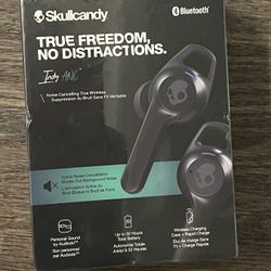 Skullcandy Indy ANC Noise Canceling True Wireless Bluetooth Headphones - Black