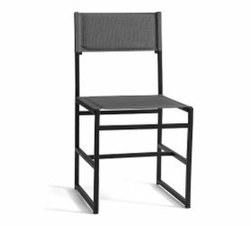 New - Pottery Barn Hardy Outdoor Dining Chair, Gray