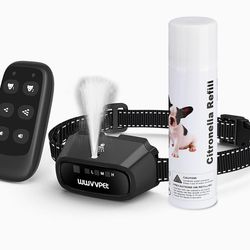 Citronella Dog Training Collar with Remote, Auto + Manual 2 Modes, Spray + Beep Citronella Dog Bark Control Collar, No Electric Shock Humane Safe Rech
