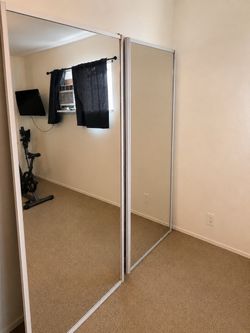 FREE Mirrored Closet Doors – 78” x 36” Each