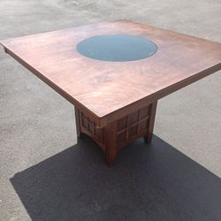 Dining Table With Lazy Susan