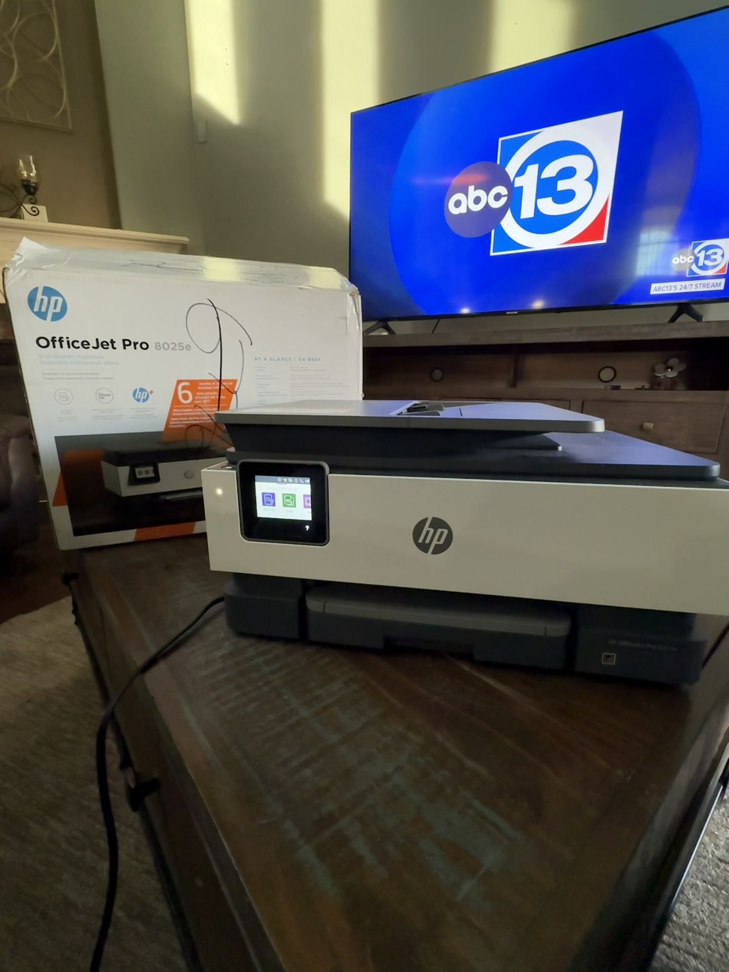 HP Printer All In One Officejet Pro 8025e - Wireless - Free Ink for 6 Months