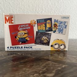 4 Pack Minion Puzzles Despicable Me