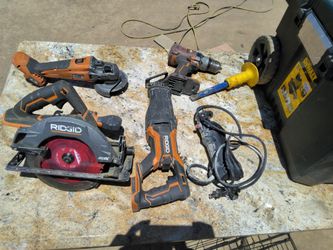 Ridgid tools and toolbox