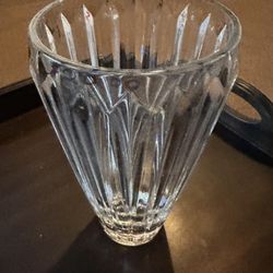 Vintage  clear Crystal Vase