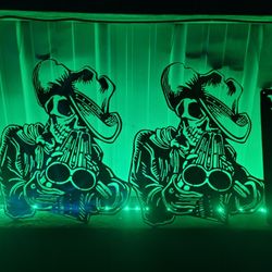 Skelton Wall Art Metal Art Yard Art