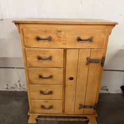 NEED GONE ASAP! $100 OBO - Solid Wood Vintage Cabinet – Storage / Nightstand Dresser Furniture 