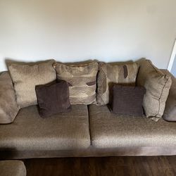 Sofa And 2 Big Lounge Chairs