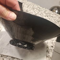 Vintage Blk AMETHYST 10 1/2  FRUIT BOWL
