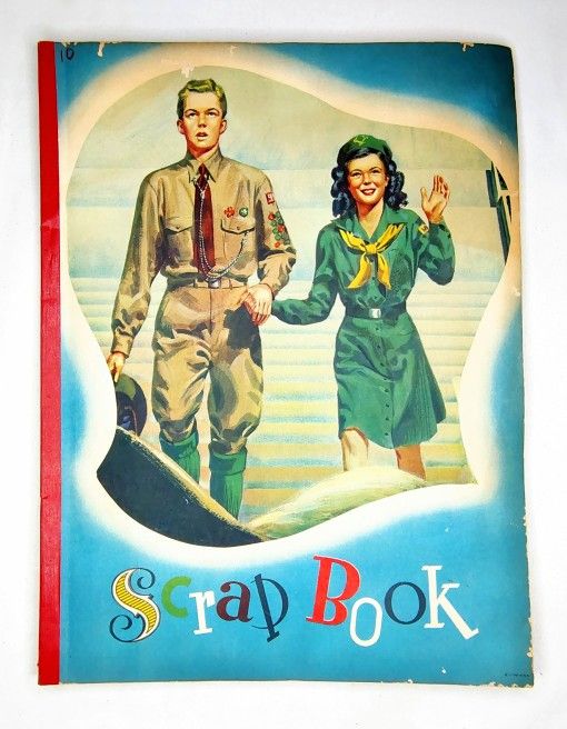 Vintage Korean War Scrapbook 1950s Newspaper Clippings Boy Scout Achievement