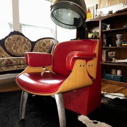 Vintage Hair Salon Blow Dryer Chair.