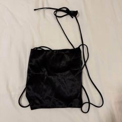 Crop Top Open Back (White Fox) Size XS
